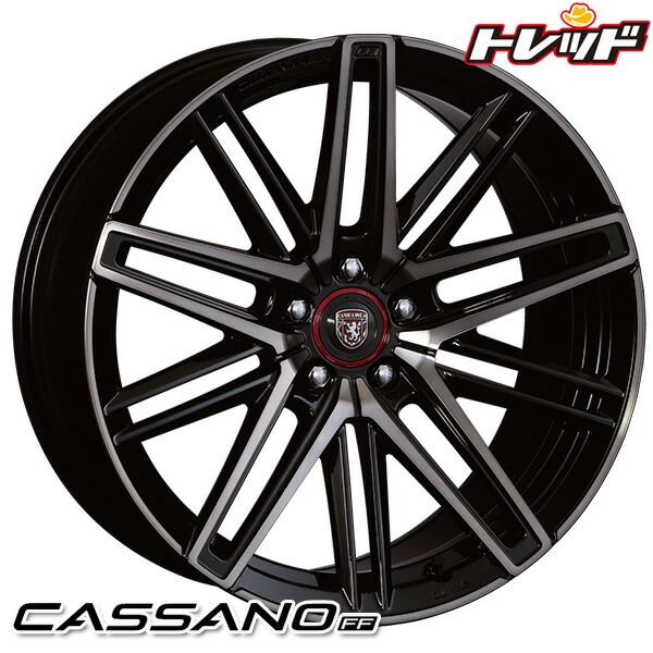 送料無料 215/35R19インチ 5H114.3 クリムソン クラブリネア カッサーノ FF ブラッククリアポリッシュ ファルケン FK510 サマータイヤホイールセット