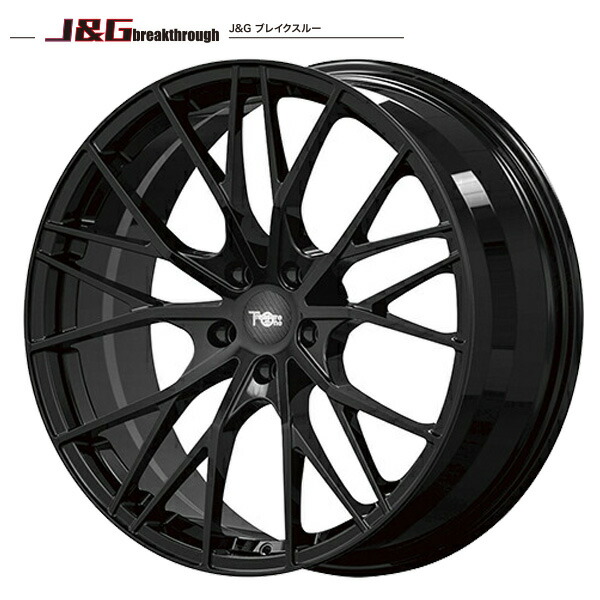 【レクサス LS460】送料無料 245/40R20インチ 5H120 鍛造 J&G ブレイクスルー JGB002 ブラック ミシュラン パイロットスポーツ4S FR設定 サマータイヤホイールセット