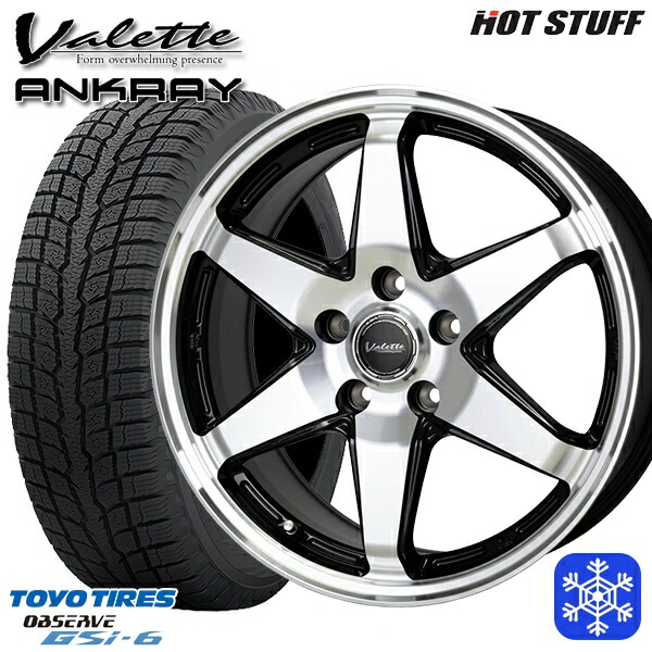 215/70R16 100Q デリカD5 2022～2023年製 トーヨー オブザーブ GSi-6 HotStuff ヴァレット アンクレイ BP 16インチ 6.0J 5H114.3 114.3 新品 スタッドレス1台分4本セット