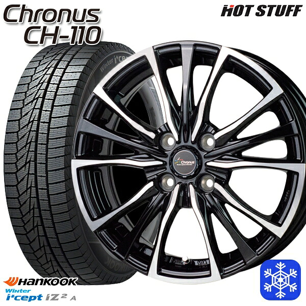 155/65R13 モコ ルークス 2022年製 HANKOOK ハンコック W626 HotStuff クロノス CH110 MB/P 13インチ 4.0J 4H100 新品 スタッドレス1台分4本セット