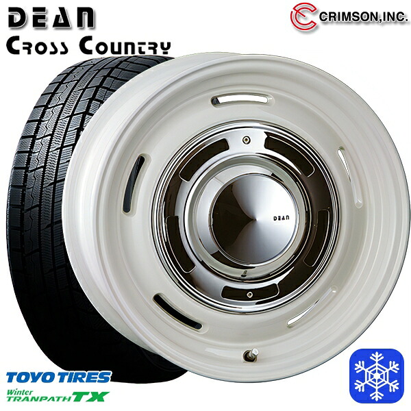 215/70R16 100Q デリカD5 2025年製 トーヨー ウィンタートランパス TX クリムソン ディーンクロスカントリー WH 16インチ 6.5J 5H114.3 スタッドレスタイヤホイール4本セット|トレッド新横浜師岡店