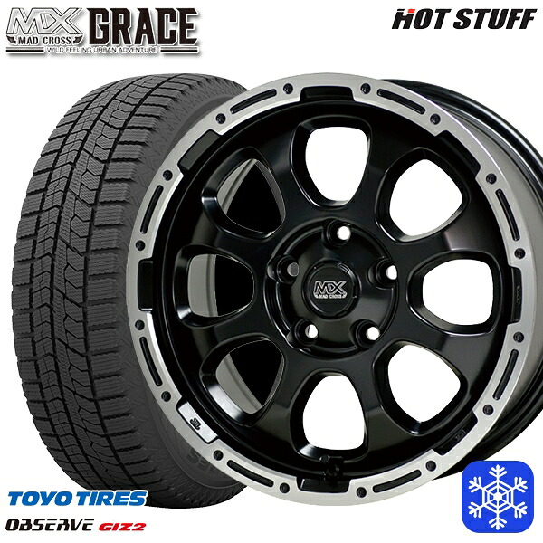 215/60R16 ヤリスクロス ヴェゼル 2023~2024年製 トーヨー オブザーブ ギズ2 HotStuff マッドクロスグレイス GB/P 16インチ 7.0J 5H114.3 新品 スタッドレス1台分4本セット