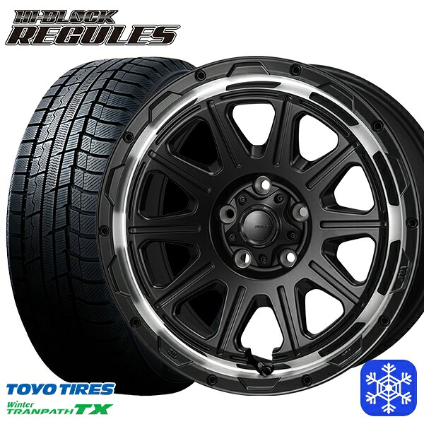 215/70R16 100Q デリカD5 2025年製 トーヨー ウィンタートランパス TX MONZA ハイブロック レグルス SB/RP 16インチ 7.0J 5H114.3 スタッドレスタイヤホイール4本セット|トレッド新横浜師岡店
