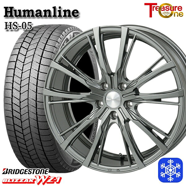 225/50R18 スバルXV 2025年製 ブリヂストン ブリザック WZ1 トレジャーワン ヒューマンライン HS05 DG 18インチ 7.0J 5H100 新品 スタッドレス1台分4本セット