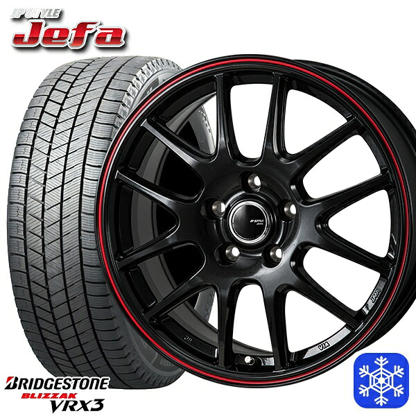 225/60R17 アルファード ヴェルファイア 2024～2025年製 ブリヂストン ブリザック VRX3 MONZA JPスタイル ジェファ BK 17インチ 7.0J 5H114.3 新品 スタッドレス1台分4本セット