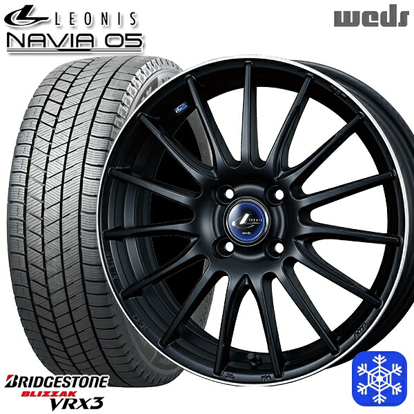 195/65R16 ライズ ロッキー 数量限定 2023年製 ブリヂストン ブリザック VRX3 KWedd ウェッズ レオニス ナヴィア05 MBP 16インチ 6.0J 4H100 新品 スタッドレス1台分4本セット