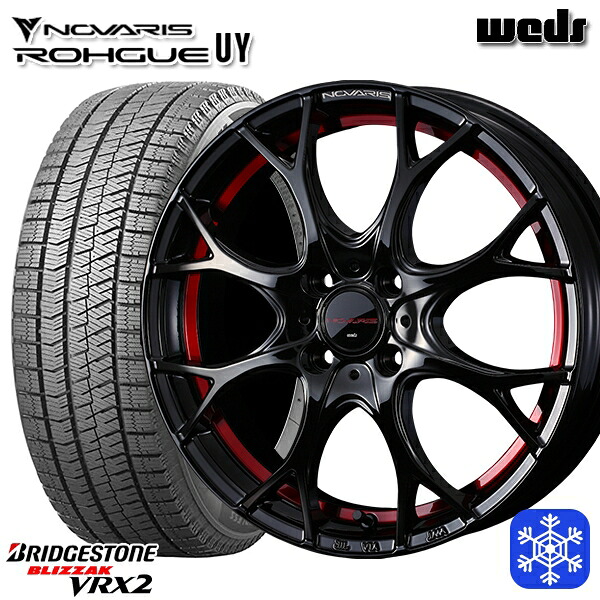 175/60R16 アクア クロスビー 2023～2024年製 ブリヂストン ブリザック VRX2 Weds ウェッズ ノヴァリス ローグ UY 16インチ 6.0J 4H100 スタッドレスタイヤホイール4本セット｜トレッド新横浜師岡店