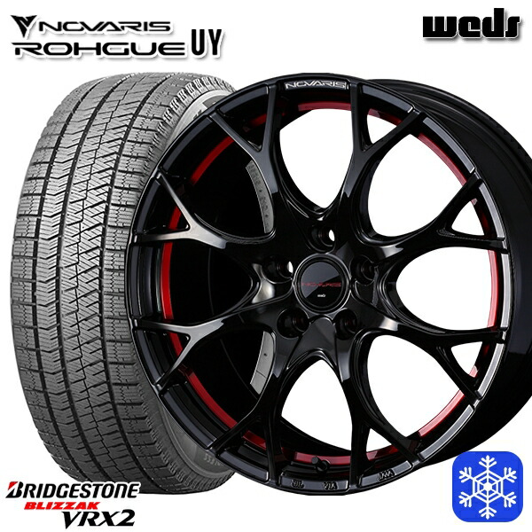 225/60R17 アルファード ヴェルファイア 2023～2024年製 ブリヂストン ブリザック VRX2 Weds ウェッズ ノヴァリス ローグ UY 17インチ 7.0J 5H114.3 新品 スタッドレス1台分4本セット