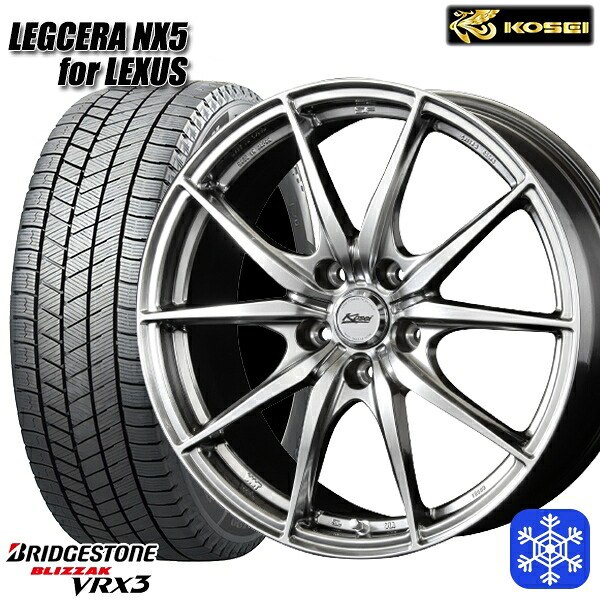 235/60R18 クラウンスポーツ2024～2025年製 ブリヂストン ブリザック VRX3 コーセイ レグセラ NX5 ハイグロス ※M14純正ボルト使用 18インチ 7.5J 5H114.3 スタッドレスタイヤホイール4本セット｜トレッド新横浜師岡店 161,900円