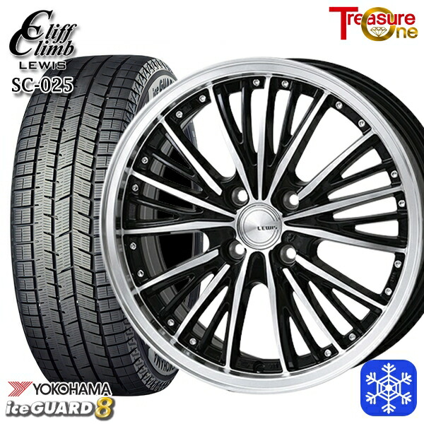 165/60R14 クリッパー エブリィワゴン 2025年製 ヨコハマ アイスガード8 IG80 トレジャーワン クリフクライムルイス SC025 14インチ 4.5J 4H100 新品 スタッドレス1台分4本セット 59,730円