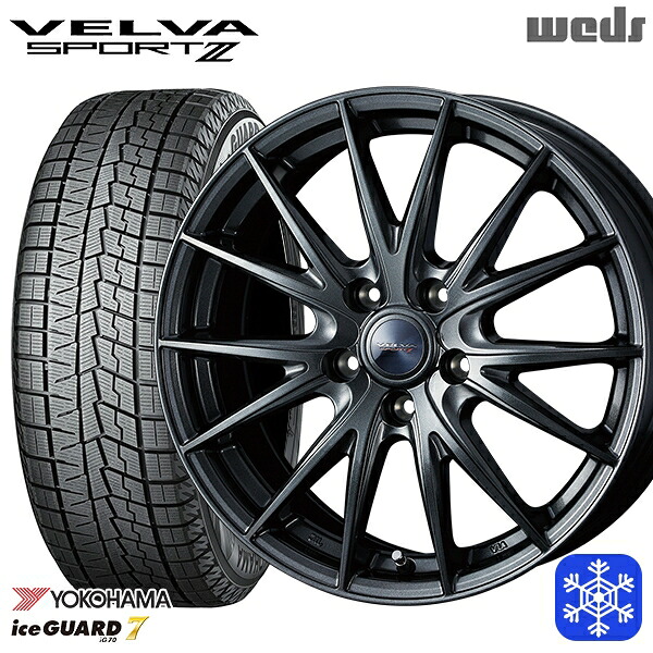 235/50R18 アルファード ヴァルファイア 数量限定 2022~2023年製 ヨコハマアイスガード7 IG70 Weds ウェッズ ヴェルヴァスポルト2 18インチ 8.0J 5H114.3 スタッドレスタイヤホイール4本セット|トレッド新横浜師岡店