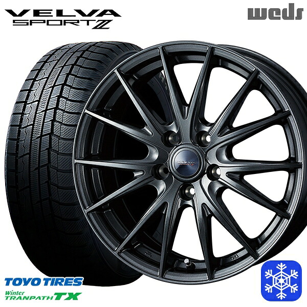 195/60R16 ウィッシュ イスト 2022～2023年製 トーヨー ウィンター トランパス TX Weds ウェッズ ヴェルヴァスポルト2 16インチ 6.5J 5H100 スタッドレスタイヤホイール4本セット｜トレッド新横浜師岡店