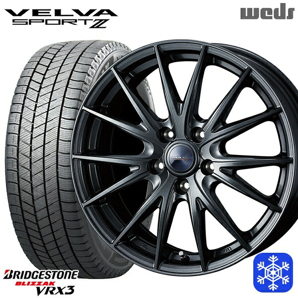 215/50R17 マツダ3 セレナ 2024～2025年製 ブリヂストン ブリザック VRX3 Weds ウェッズ ヴェルヴァスポルト2 17インチ 7.0J 5H114.3 新品 スタッドレス1台分4本セット