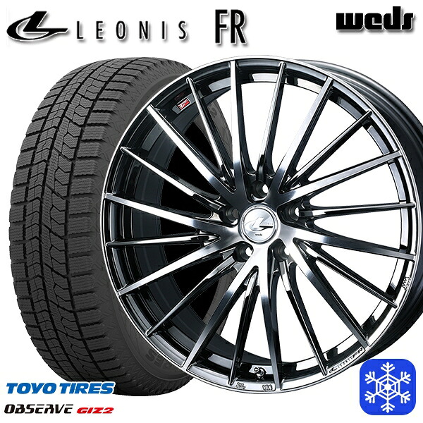 215/60R16 ヤリスクロス ヴェゼル 2023～2024年製 トーヨー オブザーブ ギズ2 Weds ウェッズ レオニス FR BMCMC 16インチ 6.5J 5H114.3 スタッドレスタイヤホイール4本セット｜トレッド新横浜師岡店