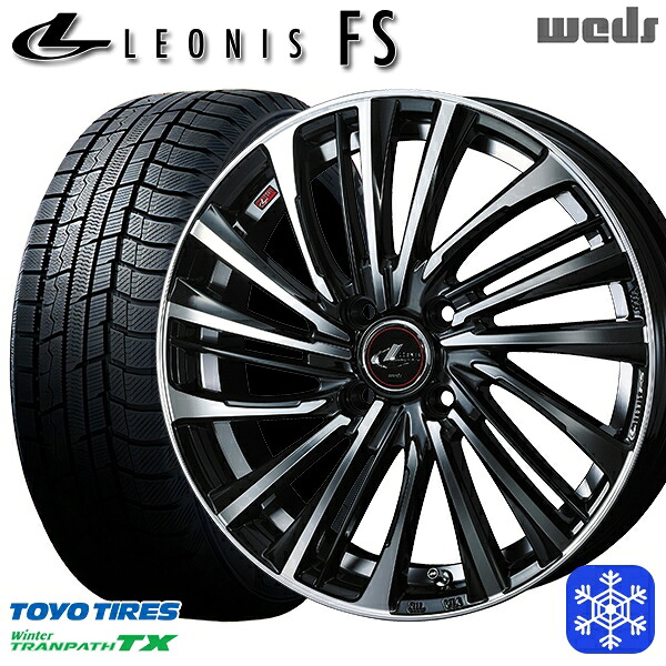 185/65R15 アクア ノート フィット 2023～2024年製 トーヨー ウィンター トランパス TX Weds ウェッズ レオニス FS PBMC 15インチ 5.5J 4H100 新品 スタッドレス1台分4本セット