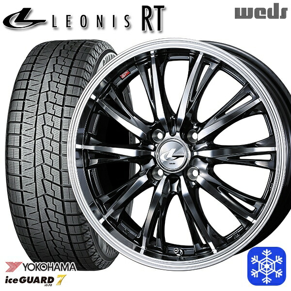 155/65R14 N-BOX タント 2024～2025年製 ヨコハマ アイスガード7 IG70 Weds ウェッズ レオニス RT BMCMC 14インチ 4.5J 4H100 新品 スタッドレス1台分4本セット