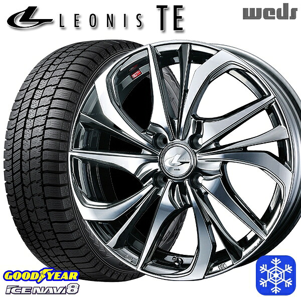 165/55R15 N-BOX タント 2024～2025年製 グッドイヤー アイスナビ8 NAVI8 Weds ウェッズ レオニス TE BMCMC 15インチ 4.5J 4H100 スタッドレスタイヤホイール4本セット｜トレッド新横浜師岡店