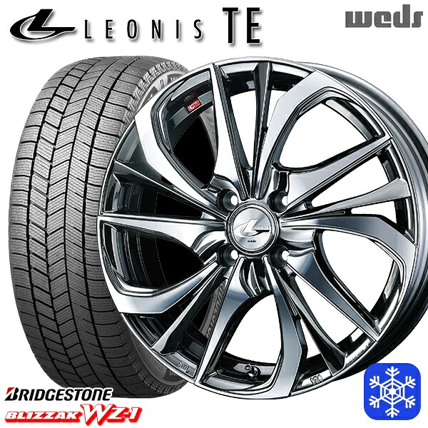 195/60R17 ライズ ロッキー 2025~2026年製 ブリヂストン ブリザック WZ1 Weds ウェッズ レオニス TE BMCMC 17インチ 6.5J 4H100 スタッドレスタイヤホイール4本セット|トレッド新横浜師岡店