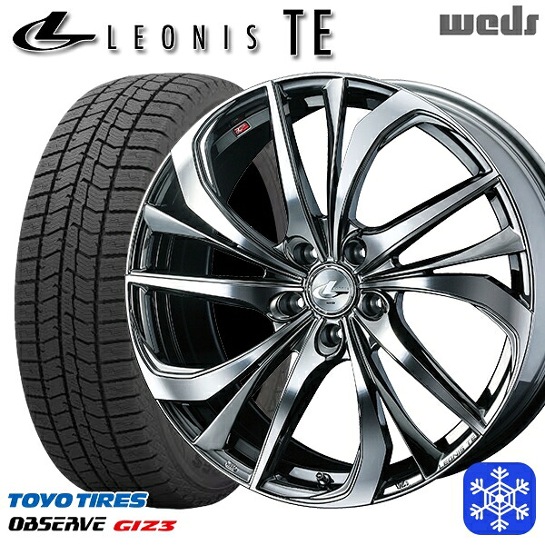 225/40R18 キックス マツダ3 2024～2025年製 トーヨー オブザーブ ギズ3 Weds ウェッズ レオニス TE BMCMC 18インチ 7.0J 5H114.3 スタッドレスタイヤホイール4本セット｜トレッド新横浜師岡店