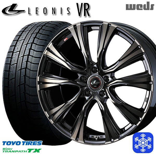 205/55R16 アクセラ リーフ 2022～2023年製 トーヨー ウィンタートランパス TX Weds ウェッズ レオニス VR PBMC/TI 16インチ 6.5J 5H114.3 スタッドレスタイヤホイール4本セット｜トレッド新横浜師岡店