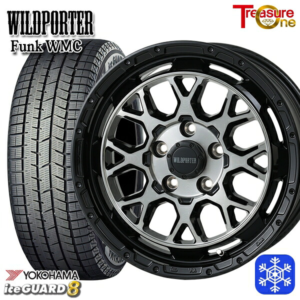 215/65R16 98Q アルファード ヴェルファイア 2025年製 ヨコハマ アイスガード8 IG80 トレジャーワン ワイルドポーター ファンク WMC BP/BC 16インチ 7.0J 5H114.3 新品 スタッドレス1台分4本セット