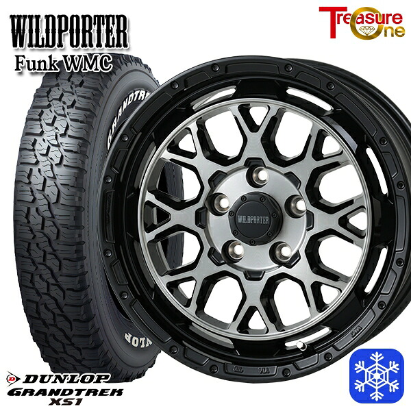 215/70R16 100Q デリカD5 2024～2025年製 ダンロップ グラントレック XS1 ホワイトレター トレジャーワン ワイルドポーター ファンク WMC BP/BC 16インチ 7.0J 5H114.3 114.3 新品 スタッドレス1台分4本セット