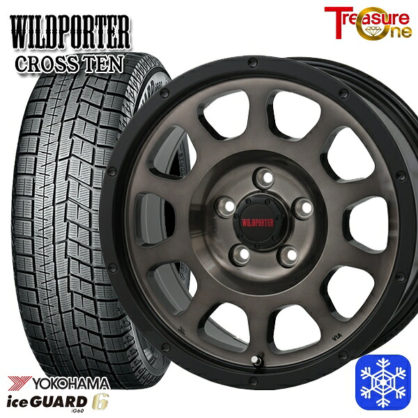 215/55R17 カムリ ヴェゼル 2023～2024年製 ヨコハマ アイスガード IG60 トレジャーワン ワイルドポータークロステン BP/BC 17インチ 7.5J 5H114.3 新品 スタッドレス1台分4本セット