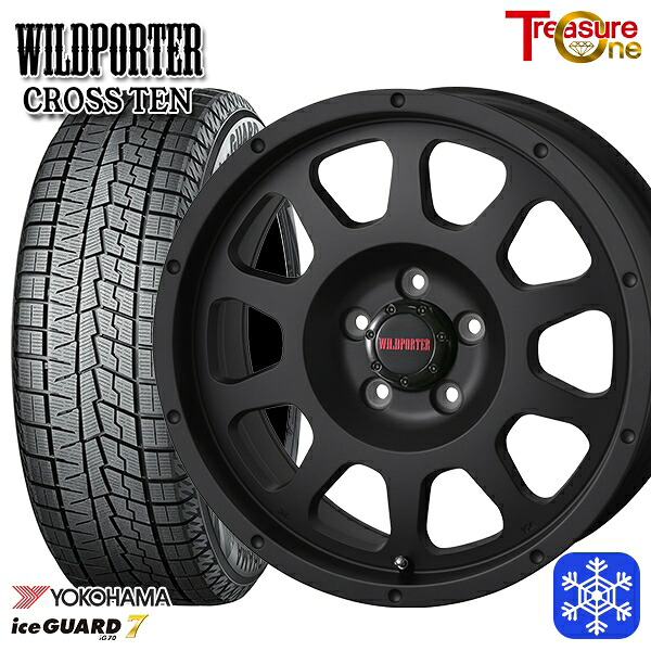 225/60R17 アルファード ヴェルファイア 数量限定 2022年製 ヨコハマアイスガード7 IG70 トレジャーワン ワイルドポータークロステン MB 17インチ 7.5J 5H114.3 新品 スタッドレス1台分4本セット