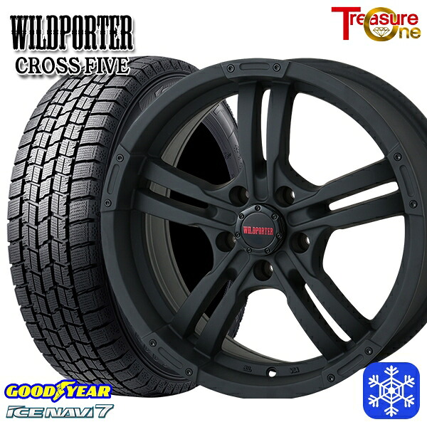 215/60R17 96Q アルファード ヴェルファイア 2025年製 グッドイヤー アイスナビ7 NAVI7 トレジャーワン ワイルドポーター クロスファイブ MBK 17インチ 7.5J 5H114.3+35 スタッドレスタイヤホイール4本セット｜トレッド新横浜師岡店