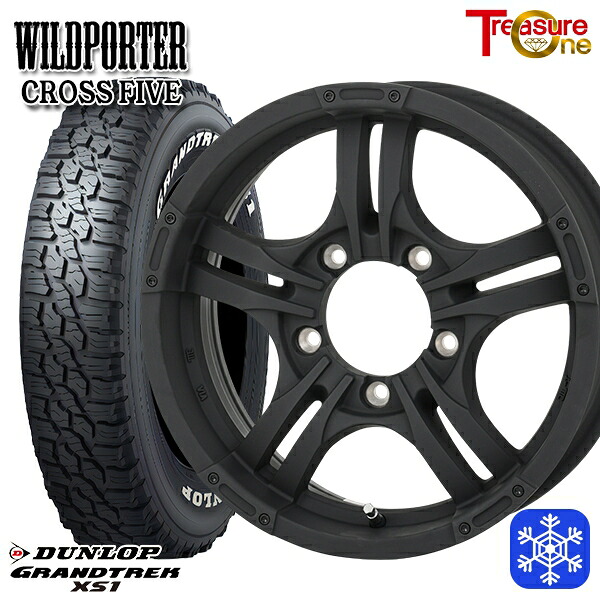 215/70R16 100/97N ジムニー 2024～2025年製 ダンロップ グラントレック XS1 ホワイトレター トレジャーワン ワイルドポーター クロスファイブ MBK 16インチ 5.5J 5H139.7 +22 新品 スタッドレス1台分4本セット