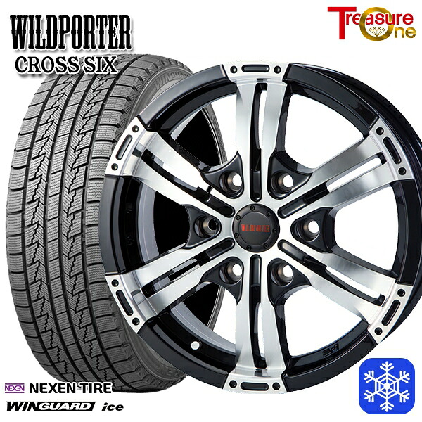 215/65R16 98Q ハイエース ※車検非対応 2024～2025年製 ネクセン ウィンガードアイス トレジャーワン ワイルドポータークロスシックス BP 16インチ 6.5J 6H139.7 スタッドレスタイヤホイール4本セット｜トレッド新横浜師岡店