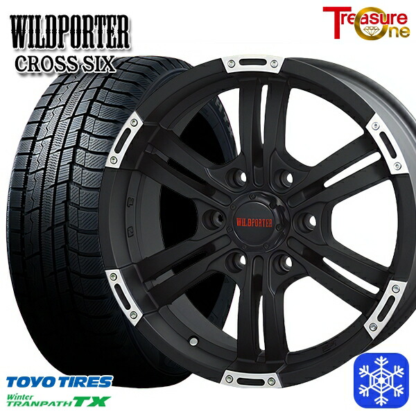 215/65R16 98Q ハイエース ※車検非対応 2023~2024年製 トーヨー ウィンター トランパス TX トレジャーワン ワイルドポータークロスシックス MBP 16インチ 6.5J 6H139.7 スタッドレスタイヤホイール4本セット|トレッド新横浜師岡店