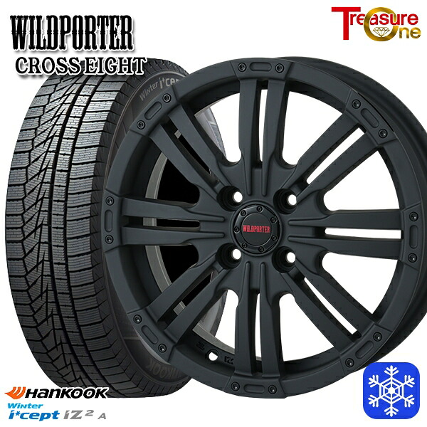 165/55R15 N-BOX タント 2025年製 HANKOOK ハンコック W626 トレジャーワン ワイルドポーター クロスエイト MBK 15インチ 4.5J 4H100 +43 スタッドレスタイヤホイール4本セット｜トレッド新横浜師岡店