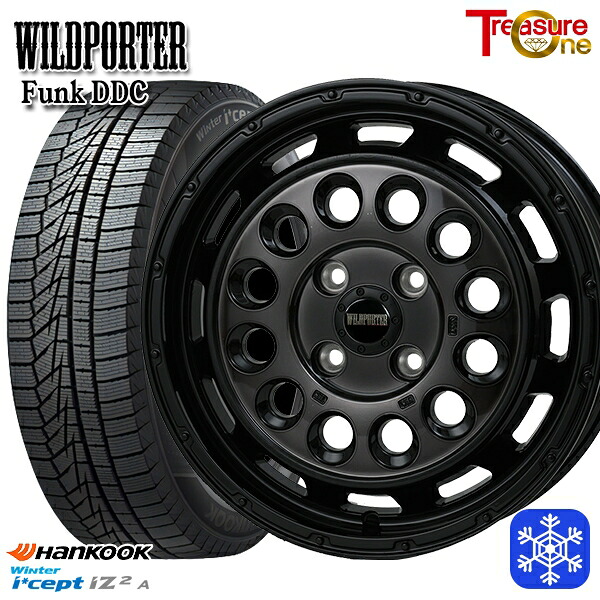 165/55R15 N-BOX タント 2025年製 HANKOOK ハンコック W626 トレジャーワン ワイルドポーターファンク DDC BP/BC 15インチ 5.0J 4H100 スタッドレスタイヤホイール4本セット｜トレッド新横浜師岡店