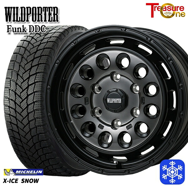215/65R16 102T XL ハイエース ※車検非対応 2024～2025年製 ミシュラン エックスアイススノー トレジャーワン ワイルドポーターファンク DDC BP/BC 16インチ 6.5J 6H139.7 新品 スタッドレス1台分4本セット