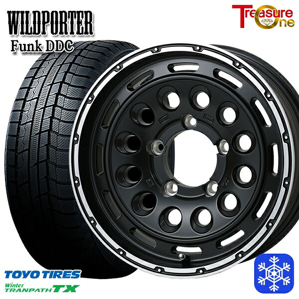 215/70R16 100Q ジムニーシエラ 2025年製 トーヨー ウィンタートランパス TX トレジャーワン ワイルドポーターファンク DDC MB/RP 16インチ 6.0J 5H139.7 スタッドレスタイヤホイール4本セット｜トレッド新横浜師岡店
