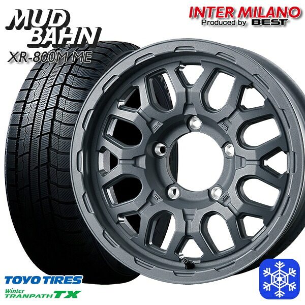 215/70R16 100Q ジムニー 2025年製 トーヨー ウィンタートランパス TX インターミラノ マッドバーン XR-800M ME チッピンググレー（CGY） 16インチ 5.5J 5H139.7+20 新品 スタッドレス1台分4本セット