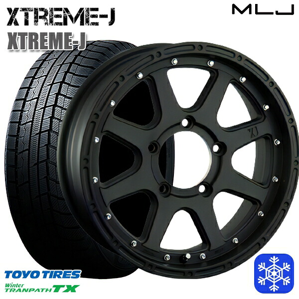 215/70R16 100Q ジムニー 2024～2025年製 トーヨー ウィンタートランパス TX MLJ エクストリームJ フラットブラック 16インチ 5.5J 5H139.7 新品 スタッドレス1台分4本セット