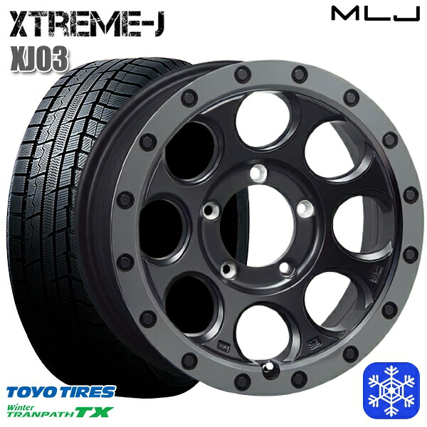 215/70R16 100Q ジムニー 2024～2025年製 トーヨー ウィンタートランパス TX MLJ エクストリームJ XJ03 FB/スモークフランジ 16インチ 5.5J 5H139.7 新品 スタッドレス1台分4本セット