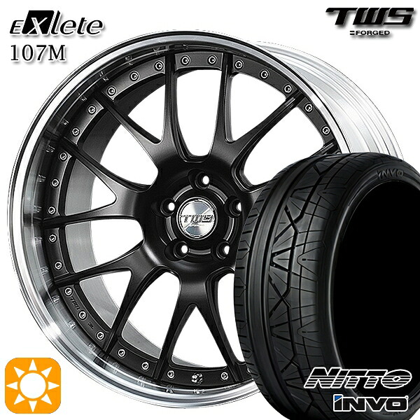 【取付対象】BMW G30 G14 F) 245/35R20 95W XL R) 275/30R20 97W XL ニットー インヴォ INVO TWS EXlete 107M フラットブラック 20インチ 8.5J 9.5J 5H112 サマータイヤホイールセット ｜トレッド新横浜師岡店 329,036円