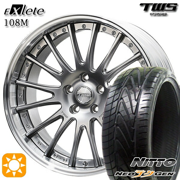 【取付対象】アウディ S4/A4 245/30R20 90W XL ニットー NEOテクGEN TWS EXlete 108M フラットハイパーガンメタ 20インチ 8.5J 5H112 サマータイヤホイールセット