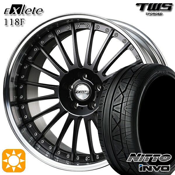 【取付対象】アウディ Q5/SQ5 255/45R20 101W ニットー インヴォ INVO TWS EXlete 118F フラットブラック 20インチ 8.5J 5H112 サマータイヤホイールセット ｜トレッド新横浜師岡店 311,202円
