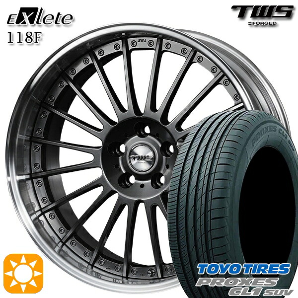 【取付対象】BMW X1 F48 225/45R19 96W トーヨー プロクセス CL1 SUV TWS EXlete 118F フラットハイパーガンメタ 19インチ 8.0J 5H112 サマータイヤホイールセット ｜トレッド新横浜師岡店 279,495円
