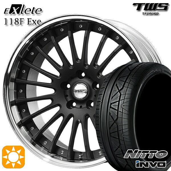 【取付対象】アウディ Q5/SQ5 255/45R20 101W ニットー インヴォ INVO TWS EXlete 118F Exe フラットショットブラック 20インチ 8.5J 5H112 サマータイヤホイールセット ｜トレッド新横浜師岡店 349,704円