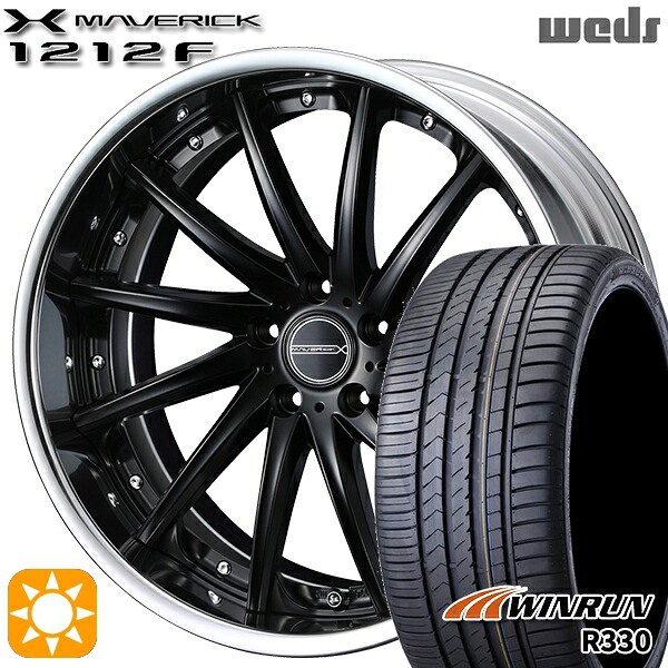 【取付対象】アクセラ アテンザ 215/45R18 93W XL ウィンラン R330 Weds ウェッズ マーベリック 1212F マットブラック 18インチ 7.5J 5H114.3 サマータイヤホイールセット |トレッド新横浜師岡店