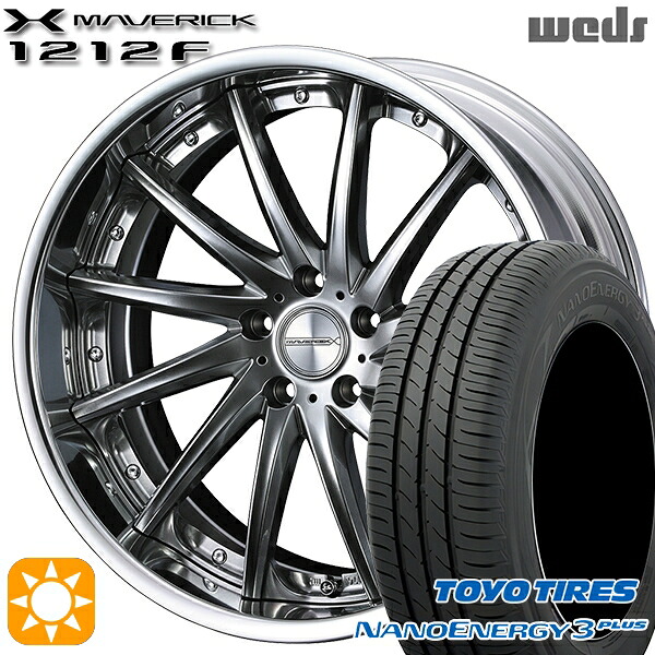 【取付対象】215/40R18 85W トーヨー ナノエナジー3プラス Weds ウェッズ マーベリック 1212F プレミアムシルバー 18インチ 7.5J 5H114.3 サマータイヤホイールセット