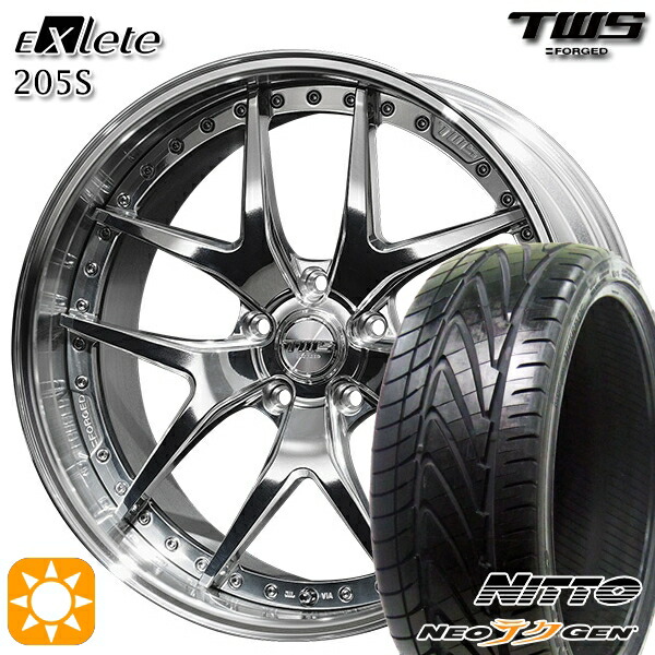 【取付対象】アウディ S4/A4 245/30R20 90W XL ニットー NEOテクGEN TWS EXlete 205S 3Dバフ 20インチ 8.5J 5H112 サマータイヤホイールセット