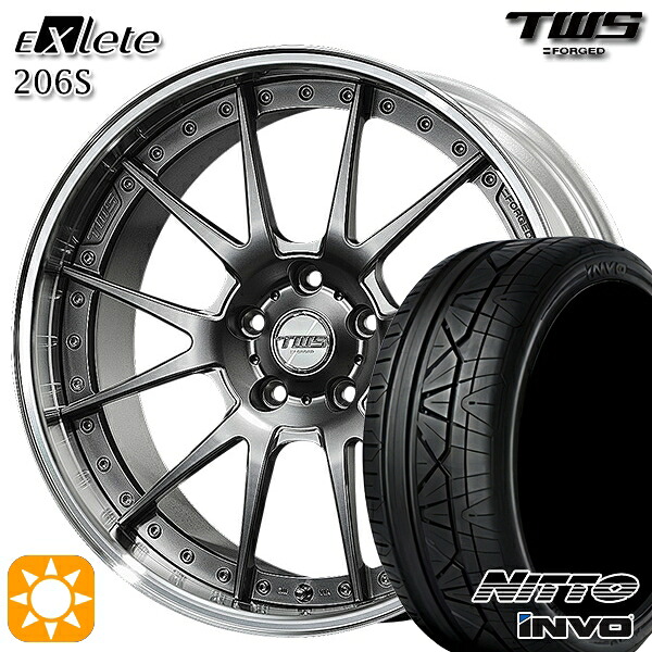 【取付対象】BMW G30 G14 F) 245/35R20 95W XL R) 275/30R20 97W XL ニットー インヴォ INVO TWS EXlete 206S フラットハイパーガンメタ 20インチ 8.5J 9.5J 5H112 サマータイヤホイールセット |トレッド新横浜師岡店