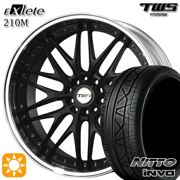 【取付対象】アウディ Q5/SQ5 255/45R20 101W ニットー インヴォ INVO TWS EXlete 210M フラットブラック 20インチ 8.5J 5H112 サマータイヤホイールセット