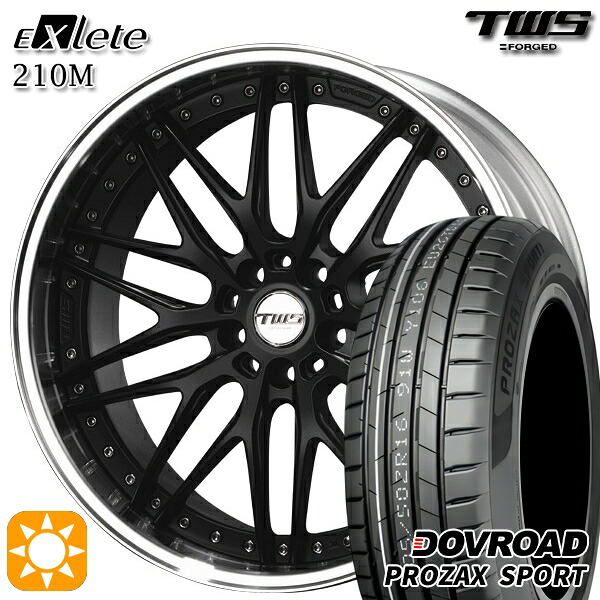 【取付対象】アウディ S4/A4 245/30R20 90Y XL DOVROAD プロザックススポーツ TWS EXlete 210M フラットブラック 20インチ 8.5J 5H112 サマータイヤホイールセット |トレッド新横浜師岡店